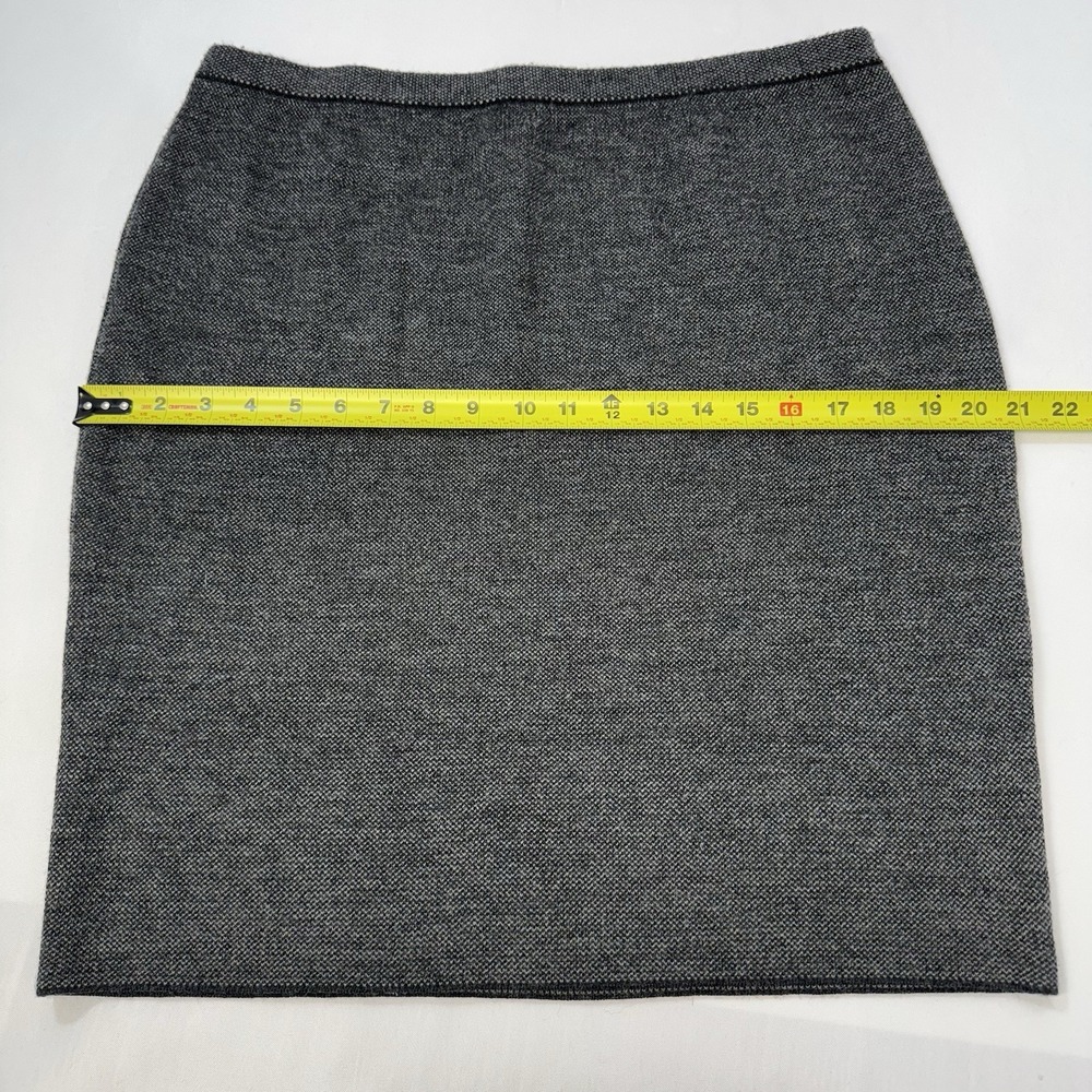 Eileen Fisher 100% Merino Wool Mini Skirt Womens Large Office Designer Slim $188 - Picture 8 of 8